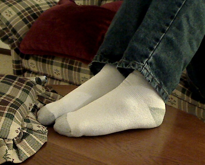 Jak vyčistit zašedlé bílé ponožky?