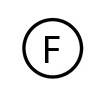Chemické čištění symbol F