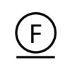 Chemické čištění symbol F_podtrzeny